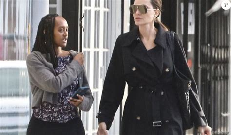 Angelina Jolie Vir E Shooping Avec Sa Fille Zahara En Pleine Pause