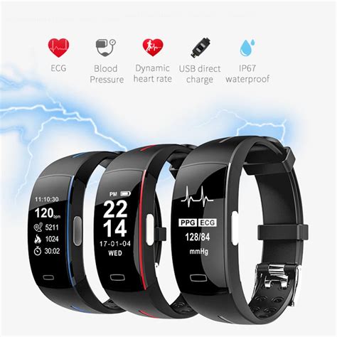 ECG Smart Watch Men Blood Pressure Heart Rate Monitor Activity Tracker