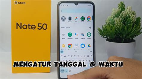 Cara Mengatur Jam Dan Tanggal Di Hp Realme Note Youtube