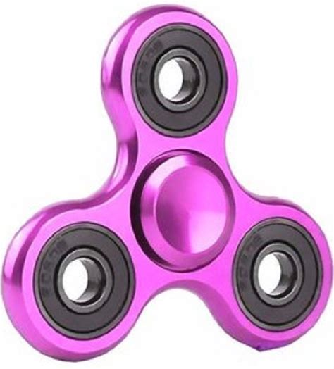 Hand Spinner Metalic Fuchsia Zwart Bol