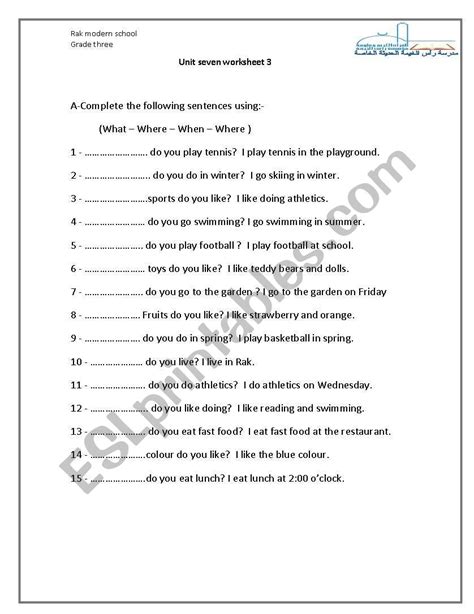 Printable Grammar Worksheets Prntbl Concejomunicipaldechinu Gov Co