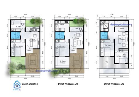 Jasa Desain Rumah Ide Desain Pengembangan Rumah Subsidi Tipe 36 Jadi