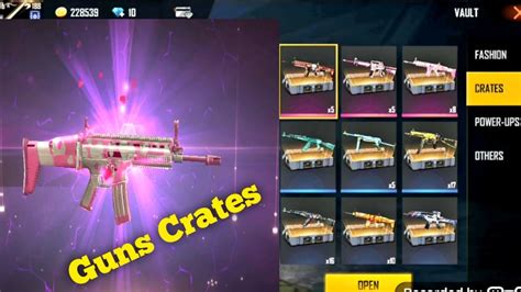 Opening Guns Crates Garena Free Fire Scar Mp M A M P Awm Sks