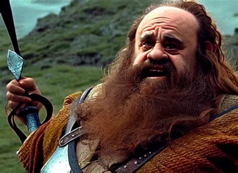 Film Still Of Danny Devito As Gimli In Lord Of The Stable Diffusion