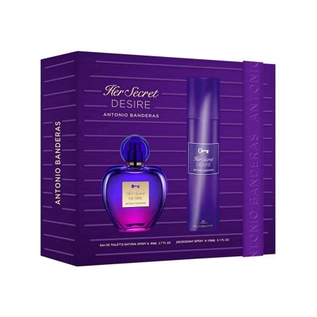 Kit Her Secret Desire Antonio Banderas Feminino Perfume Eau De