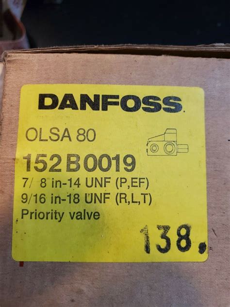 Nos New Danfoss Olsa B Priority Valve Nib Ebay