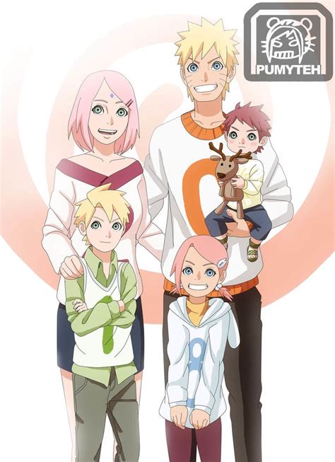 Sakura Haruno Uzumaki Naruto Uzumaki Shinachiku Uzumaki Hanami