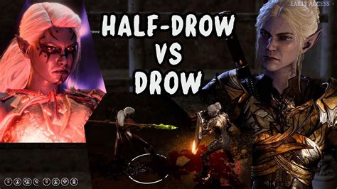 Baldur's Gate 3 Battle: Half-Drow vs Drow - YouTube