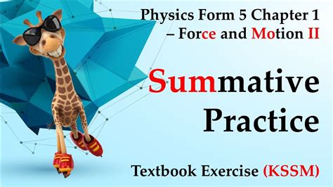 🆕 Physics Form 5 Chapter 1 Summative Practice 1 Textbook Exercise And Answers Physics Youtube