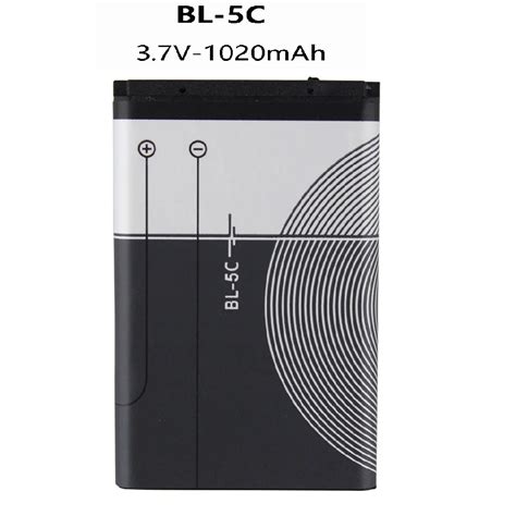 BL 5C BL5C BL 5C 3 7V Lithium Polymer Phone Battery For Nokia 1100 1110