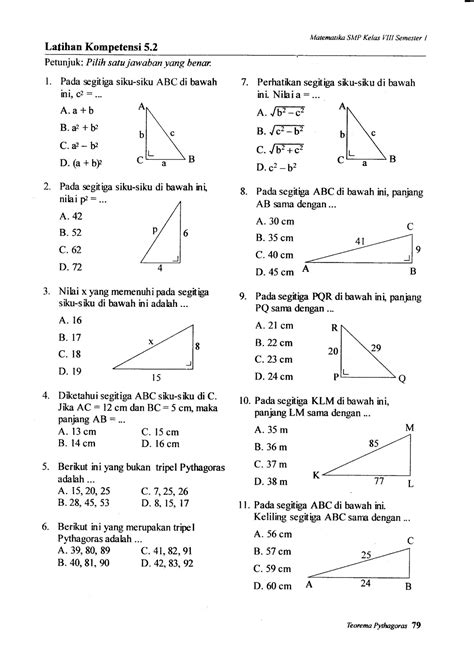 Soal Teorema Pythagoras Kelas 8 Homecare24