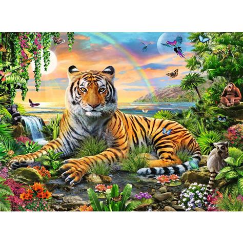 Puzzle 300 pièces XXL Le roi de la jungle Ravensburger Rue des