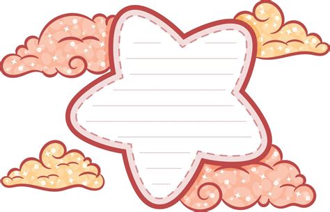 Sticky Star Note Letter With Pastel Coloring For Writing