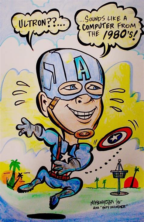 Captain America By Mike Warden Cartoon Vegas