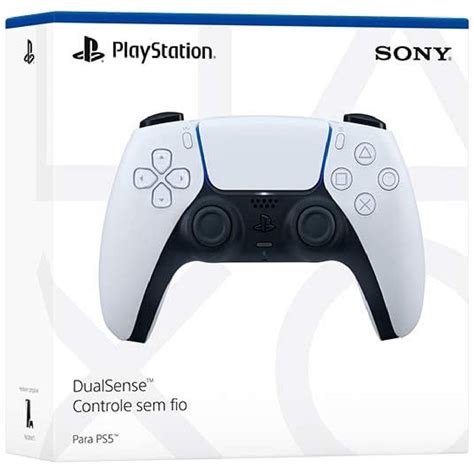 Controle Ps Dualsense Sem Fio Novo Lacrado Original Sony Cor Branco