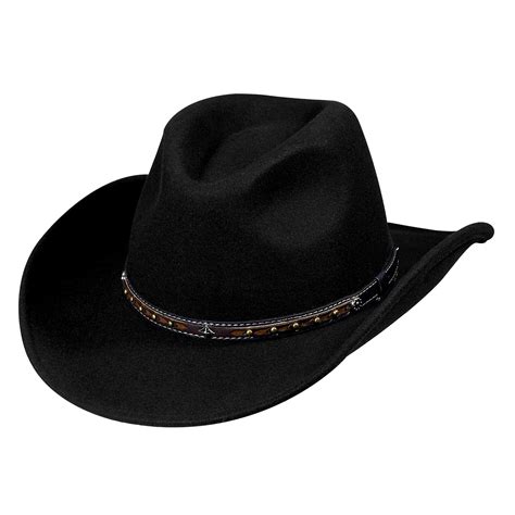 MIX BROWN Wool Felt Cowboy Hat with Wide Brim for Men and Women ...