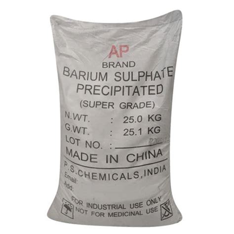 25kg Blanc Fixe Precipitated Barium Sulphate Application Oil Industry