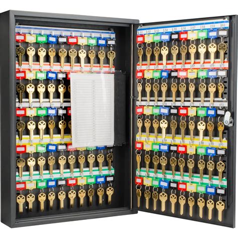 Barska 100 Position Steel Key Cabinet With Key Lock Black Cb12964 The Home Depot