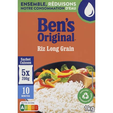 Uncle Ben S Ben S Original Riz Sachet Cuisson Long Grain Min Kg