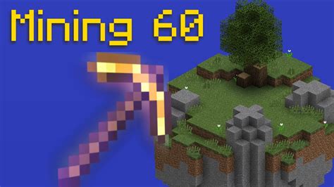 Hitting Mining 60 On My Private Island Hypixel Skyblock Youtube