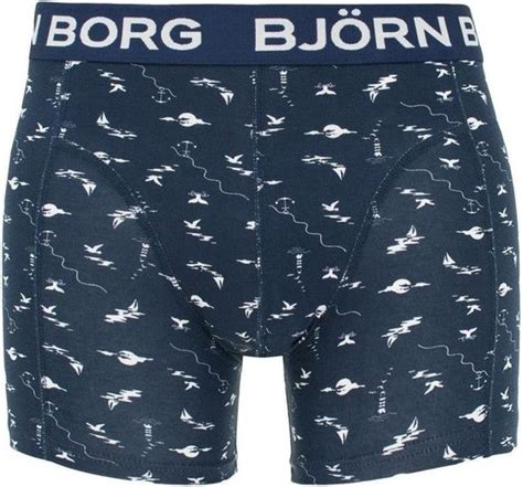 Björn Borg Heren Onderbroeken 2 Pack Boxers Nautic Mono Blauw