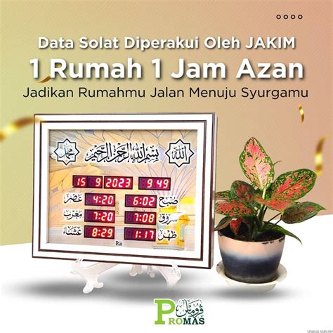 Jam Azan Promas Jam Takwim Solat Shopee Malaysia