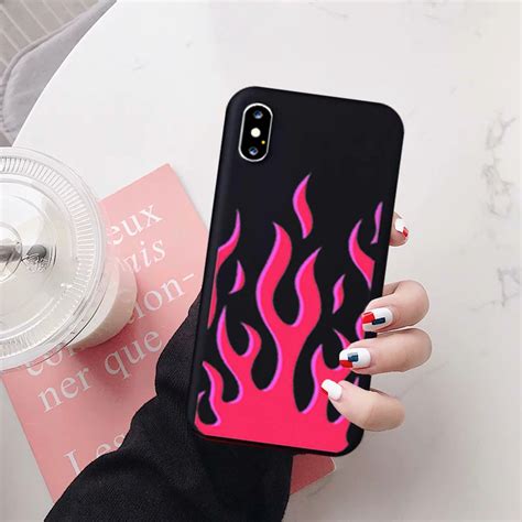 Fashion Flame Pattern Phone Case For Iphone 12 Pro Max 11 Pro Xs Max Xr