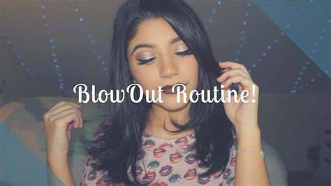 How I Blow Out My Hair Blow Out Routine Youtube