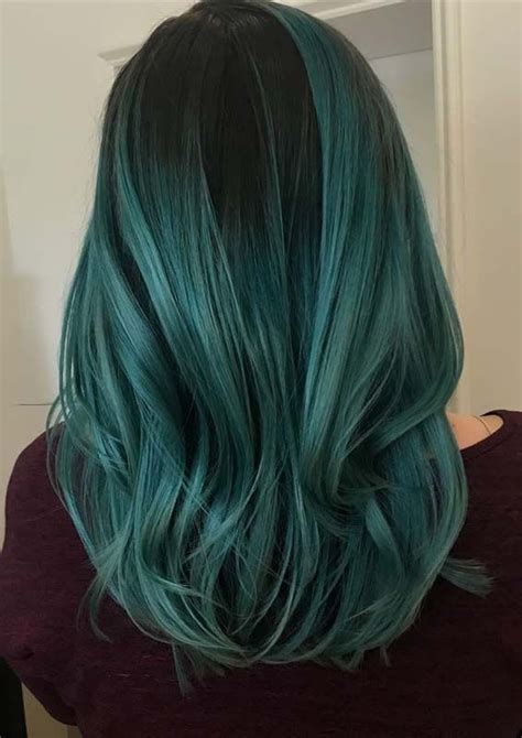 Modern And Most Beautiful Shades Of Green Hair Colors And Highlights For Various Hair Lengths