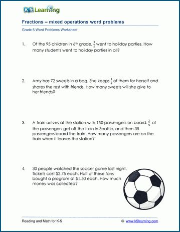 Problem Solving Using Fractions