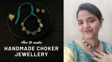 DIY Handmade Jewellery Set How To Make Choker Neckless And Earring