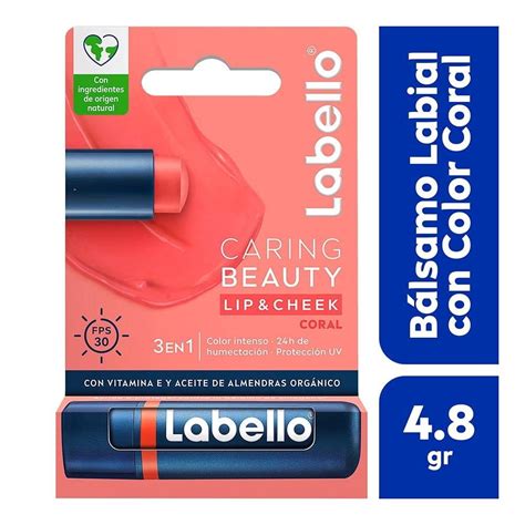 Balsamo Labial Labello Caring Beauty Coral G Walmart