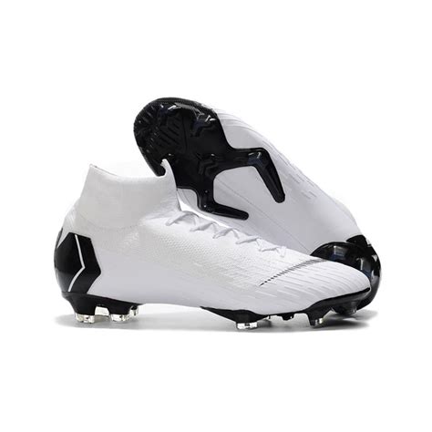 Crampons De Football Nike Mercurial Superfly Vi 360 Elite Fg Blanc Noir