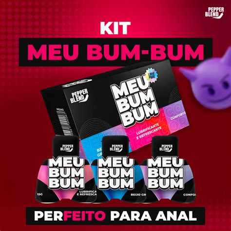 Kit Meu Bum Bum Lubrificante Beijo Grego E Conforto Anal Pepper Blend