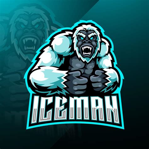 Yeti Esport Mascot Logo Design 3781593 Vector Art At Vecteezy