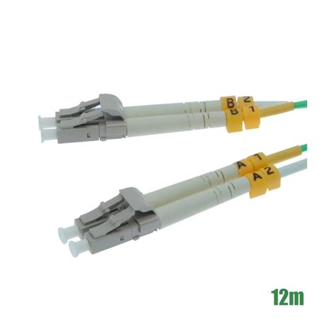 C2G (Legrand) 2FT OM4 50/125um Laser-Optimized Multimode Duplex LC-to-LC Fiber Patch Cable — Yellow (Single) (CG-C6-OM4-LC-LC-2FT-YL-1PK)
