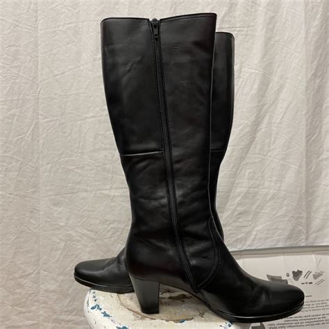 Gabor Womens Knee High Boots Size 7 Black New S