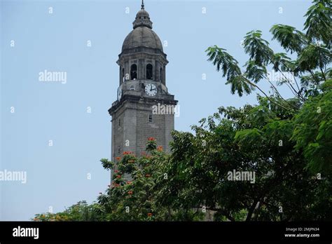 Philippines Manila - Clock Tower of Manila Cathedral Stock Photo - Alamy