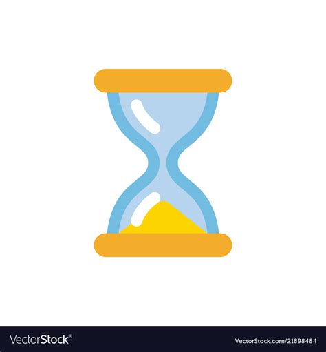 Hourglass Icon Simple Flat Style Sandglass Vector Image