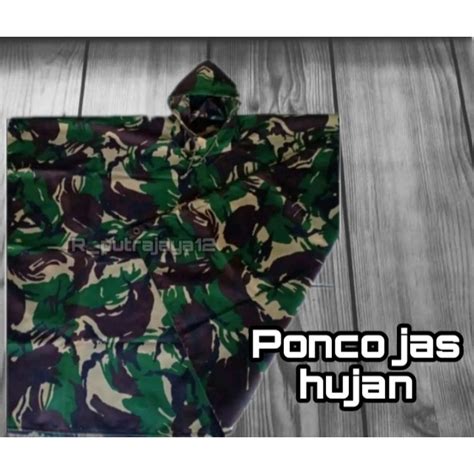 Jual PONCO LORENG JATAH TNI JAS HUJAN LORENG MALPINAS Shopee Indonesia