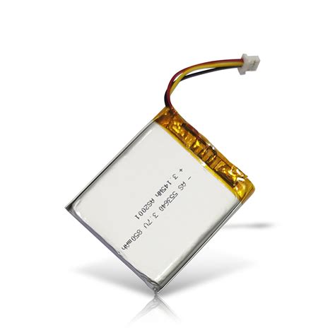 UL CE Certified 553436 3 7V 740mAh Lithium Polymer Battery Rechargeable