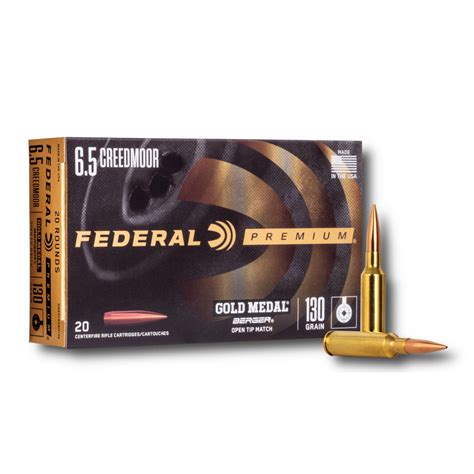 Federal Gold Medal 6 5 Creedmoor 130 Gr Berger OTM GM65CRDBH130 Ammo