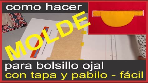 Bolsillo Ojal Como Hacer El Molde Con Tapa Y Pabilo F Cil Y