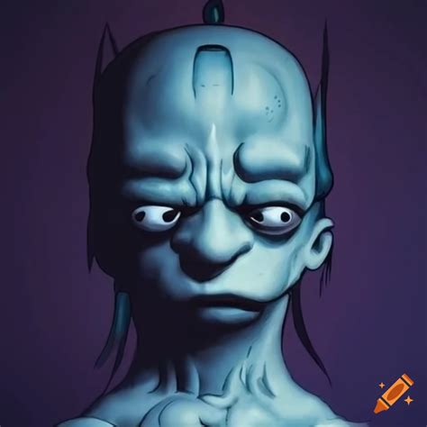 Artistic Depiction Of Simpsons Characters Influenced By Giger S Style