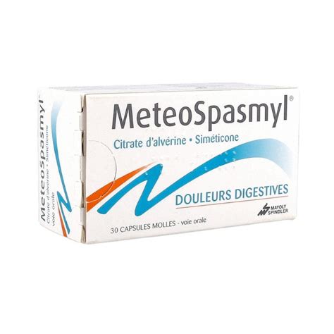 Meteospasmyl Digestive Pain Capsules Mayoly Spindler