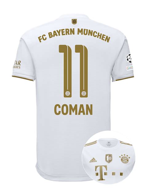 Men Authentic Away Shirt White Official Fc Bayern Munich Store