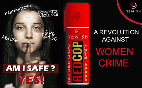 Newish Red Chilli Pepper Spray For Self Defence For Women Small