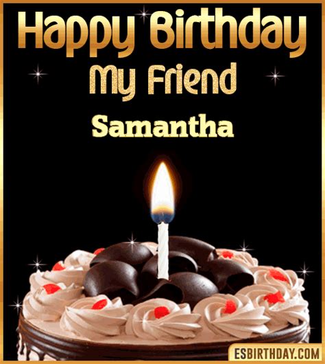 Happy Birthday Samantha  🎂 Images Animated Wishes【28 S】