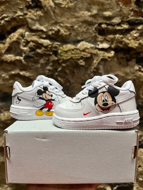 Custom Nike Air Force 1 Mickey Mouse Cartoon Hand Painted Sneakers ...