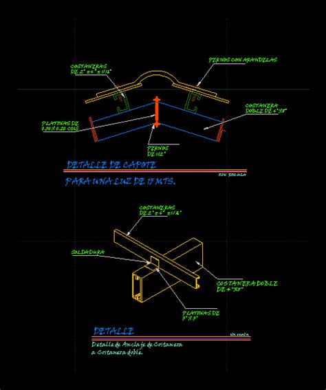 Estructura Metalica En AutoCAD Librería CAD